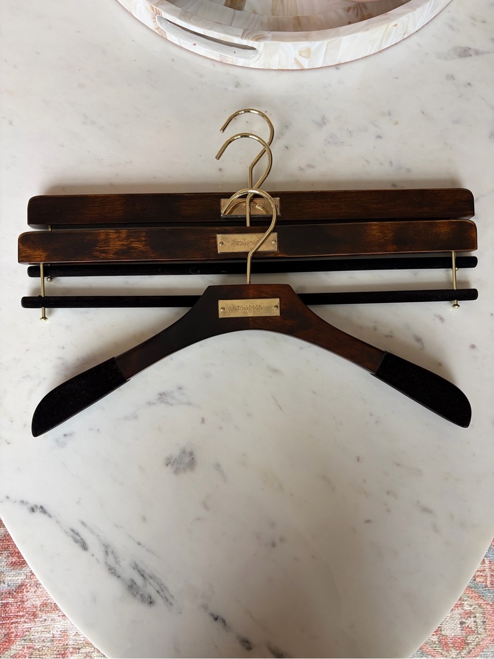 Tom Ford wood hangers set of 3